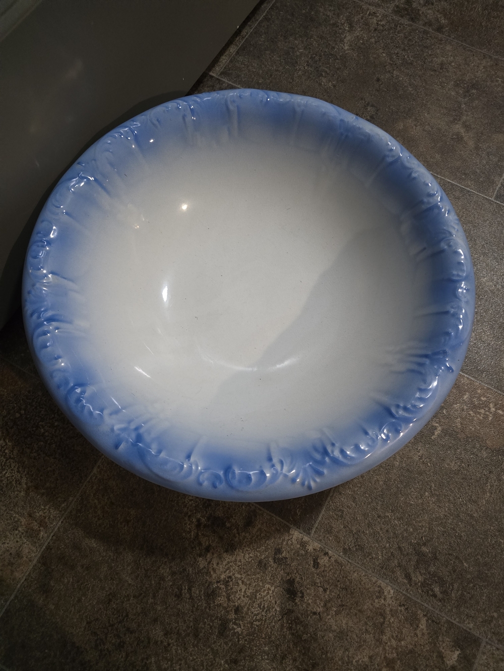 Blue Ombre Decorative Ceramic Bowl - Home Accents